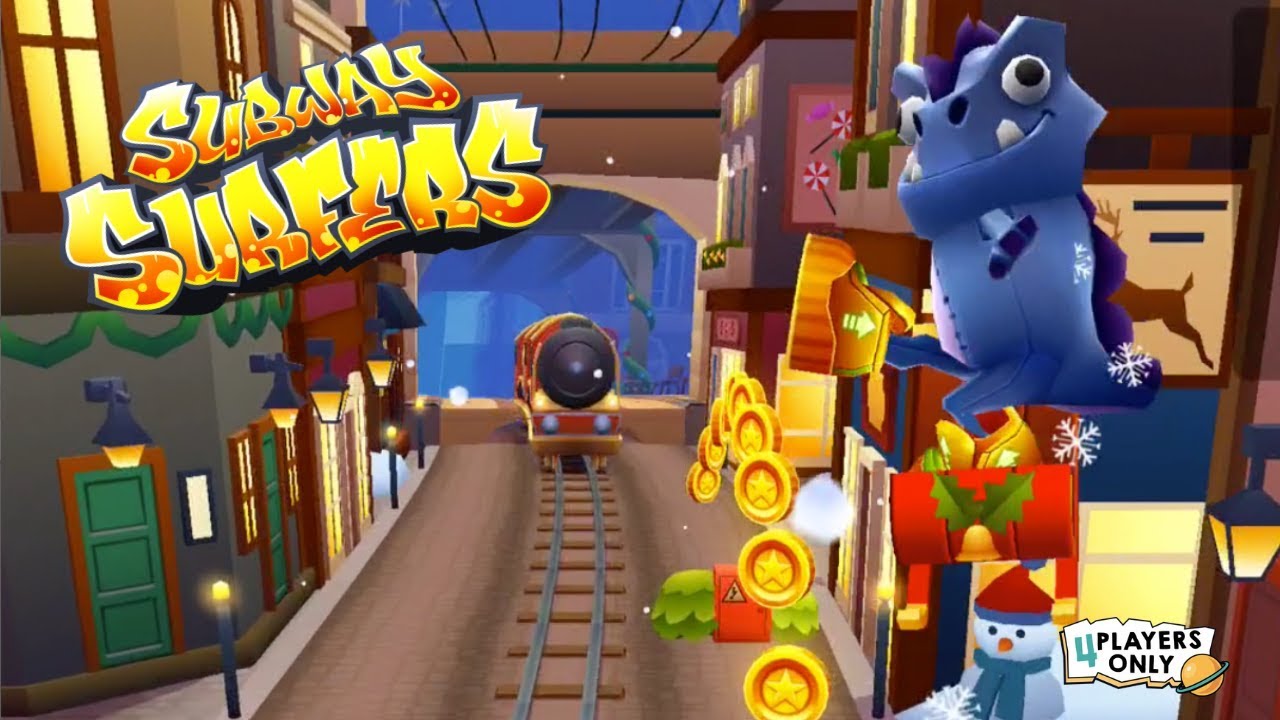 Subway Surfers | WORDY WEEKEND, DINO w/ JINGLES BOARD - LONDON #5 Winter holiday 2018! By Kiloo