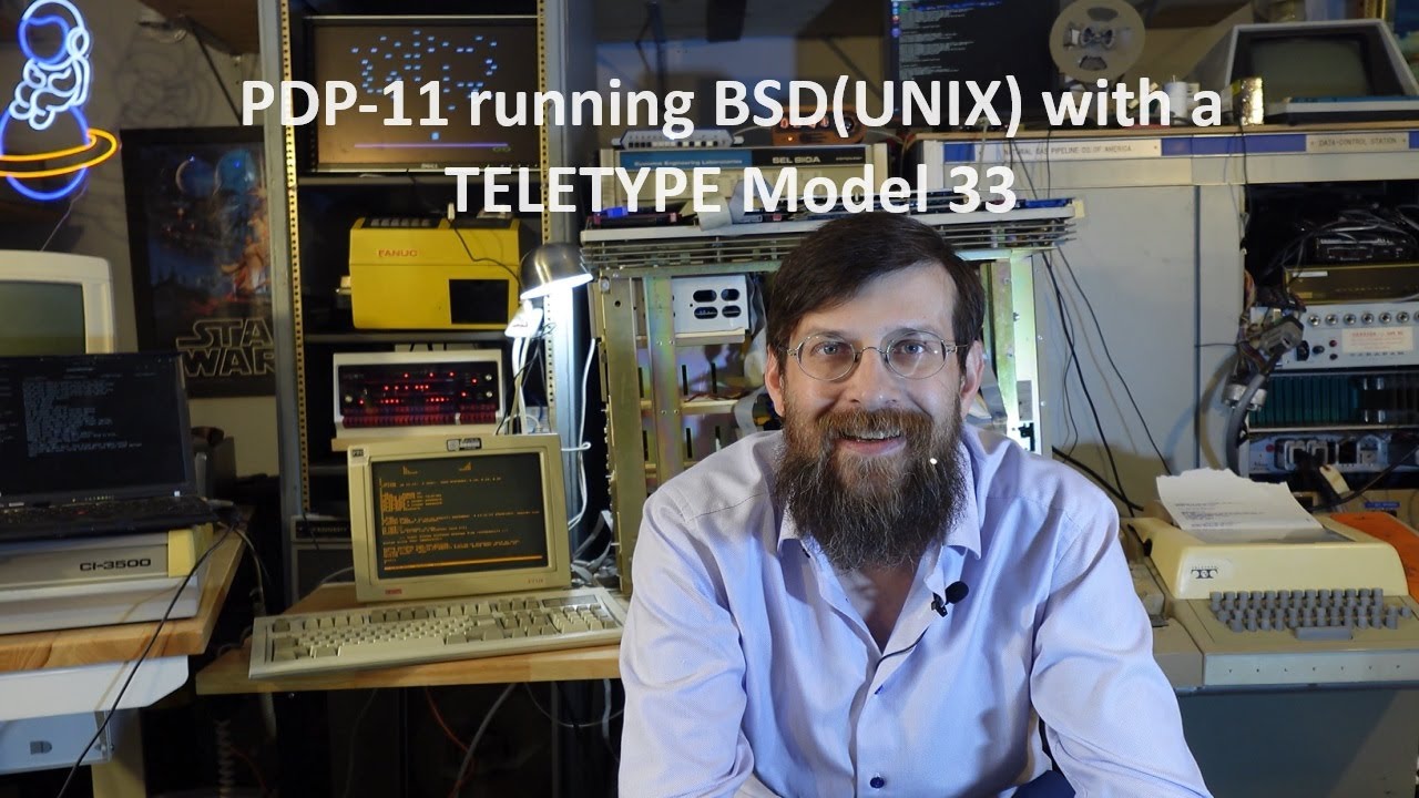 BSD UNIX на PDP-11 с TELETYPE MODEL 33!