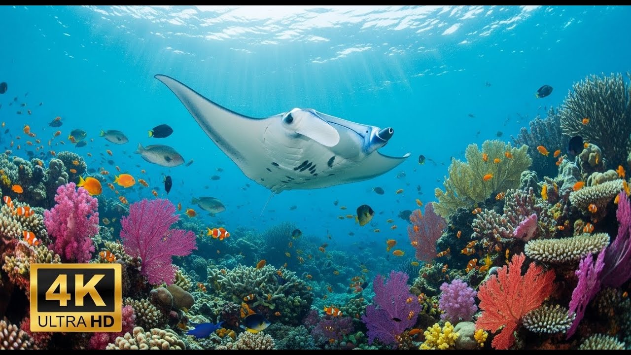 🌅 Deep Sea Aquarium 4K &ndash; Tranquil Fish Swimming & Soothing Background Music