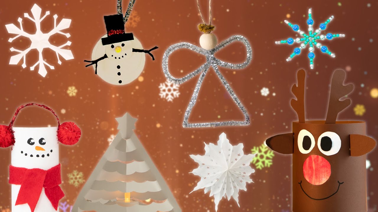 8 Bastelideen für Weihnachten🎄⛄🎅