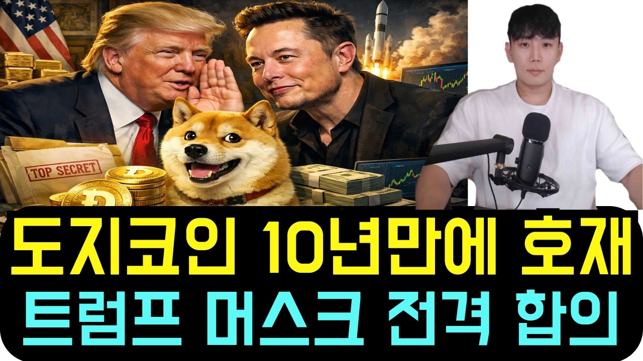 [도지코인 DOGE] 트럼프와 머스크가 비밀리에 합의한 10년 만의 역대급 호재 총정리
