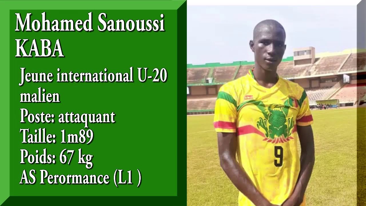 Mohamed Sanoussi Kaba jeune international U-20 Malien