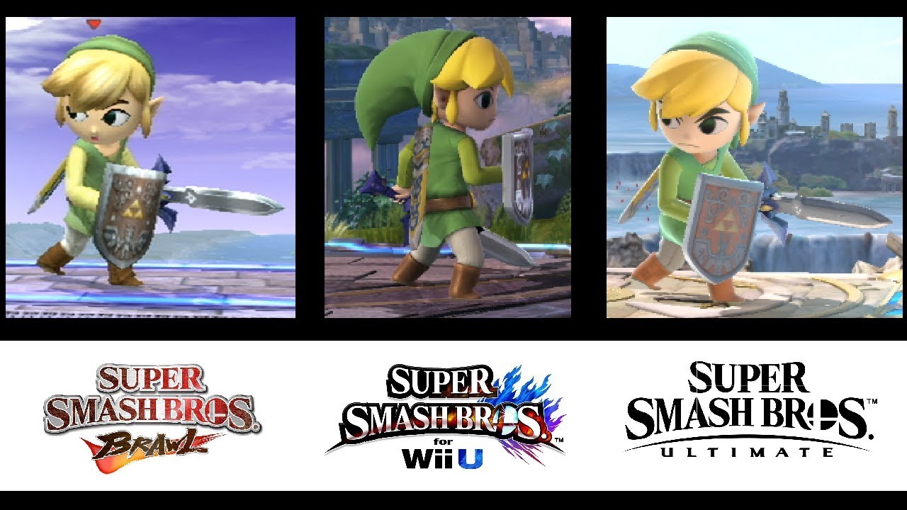 Evolution of Toon Link's Moveset in Super Smash Bros. (2008-2018)