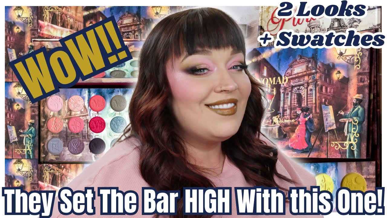 NEW Nomad Cosmetcs Paris La Boheme palette 2Looks +Swatches #Newmakeupreleases
