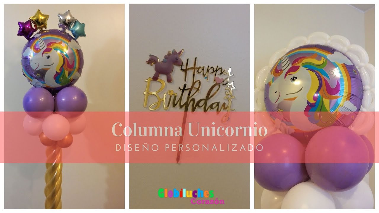 Columna de globos personalizada – Decoración con globos  - Customized balloon tower
