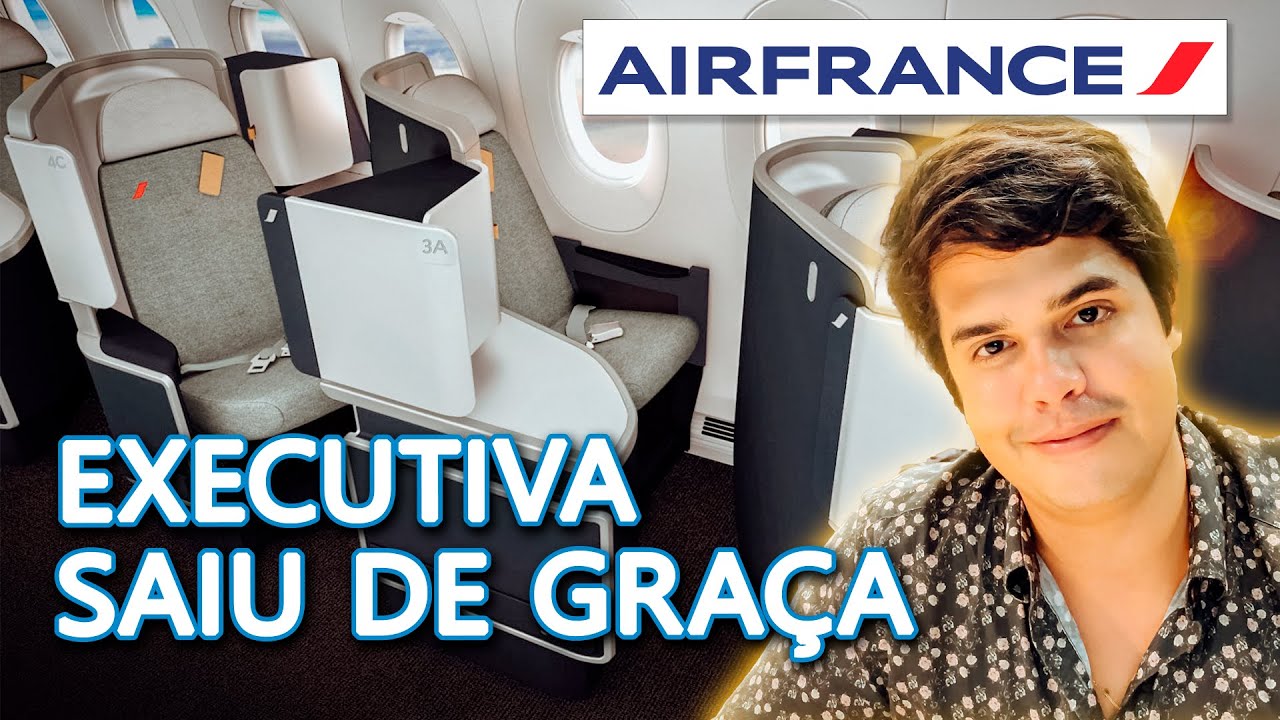 VOEI DE GRAÇA NA BUSINESS DA AIR FRANCE - NÃO É CARO VIAJAR EM CLASSE EXECUTIVA
