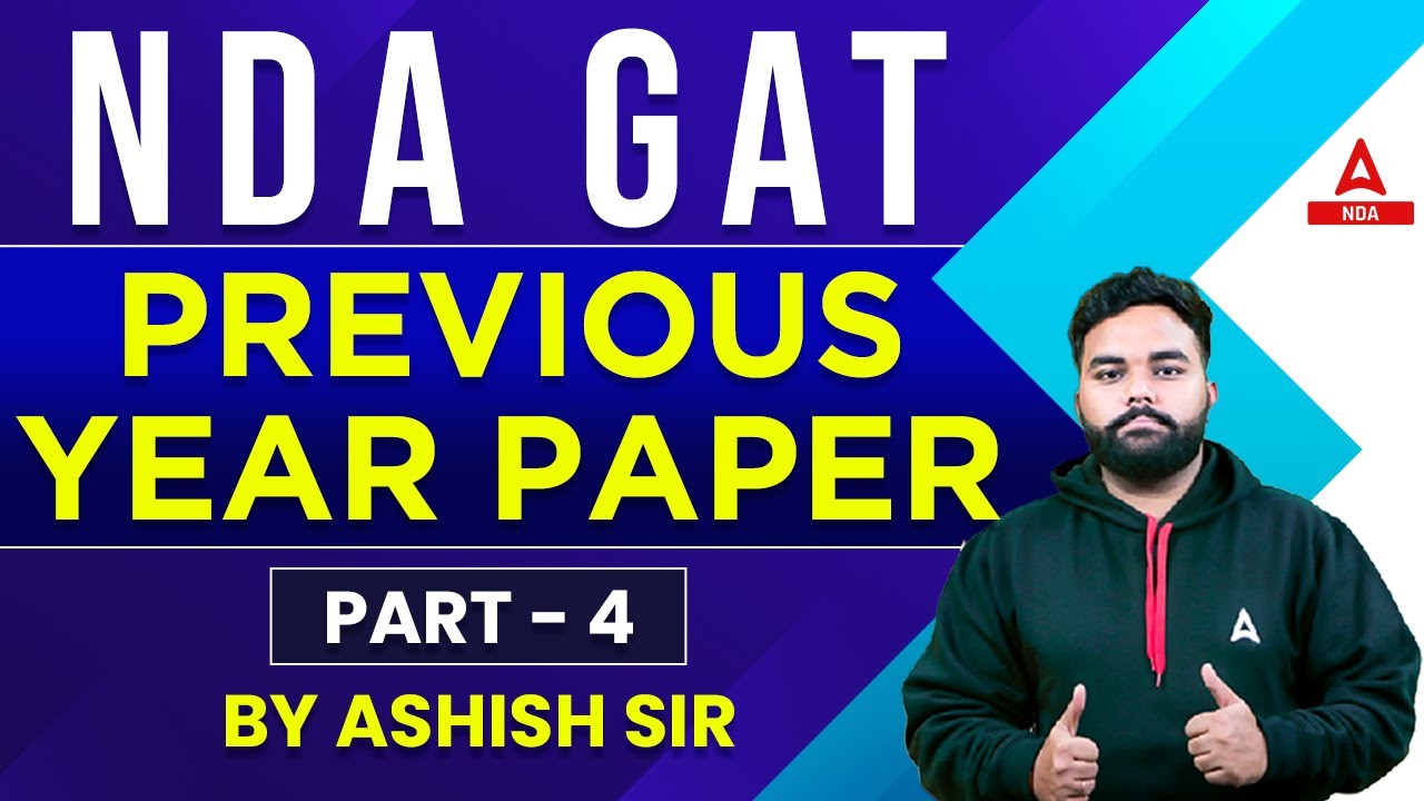 NDA Gat Previous Year Question Paper Solved