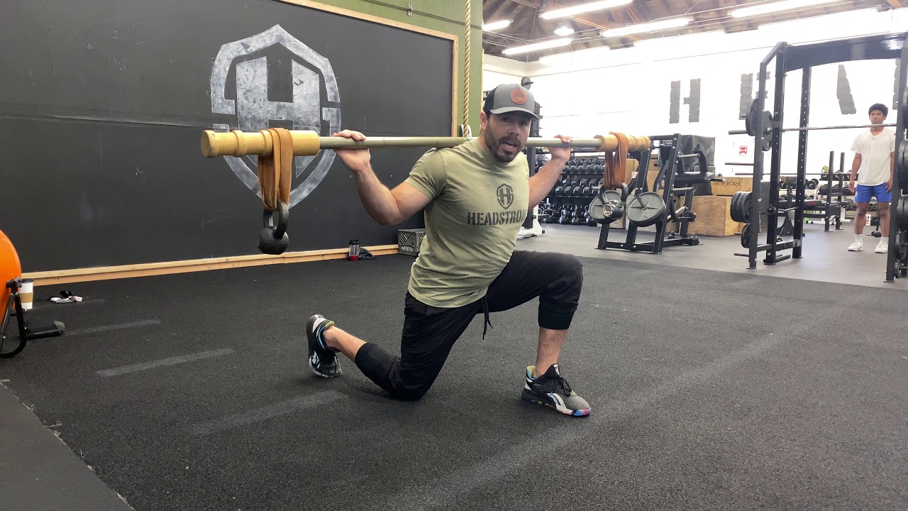 Bamboo Bar Walking Lunge