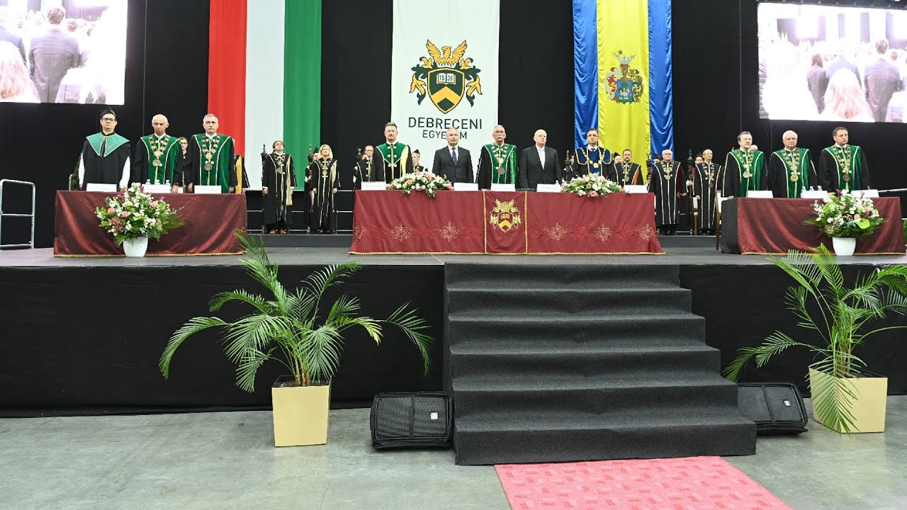 A Debreceni Egyetem tanévnyitó ünnepsége 2023. szeptember 3-án