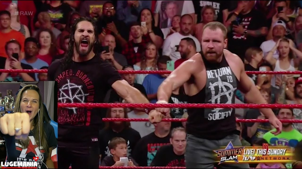 WWE Raw 8/13/18 DEAN AMBROSE RETURNS