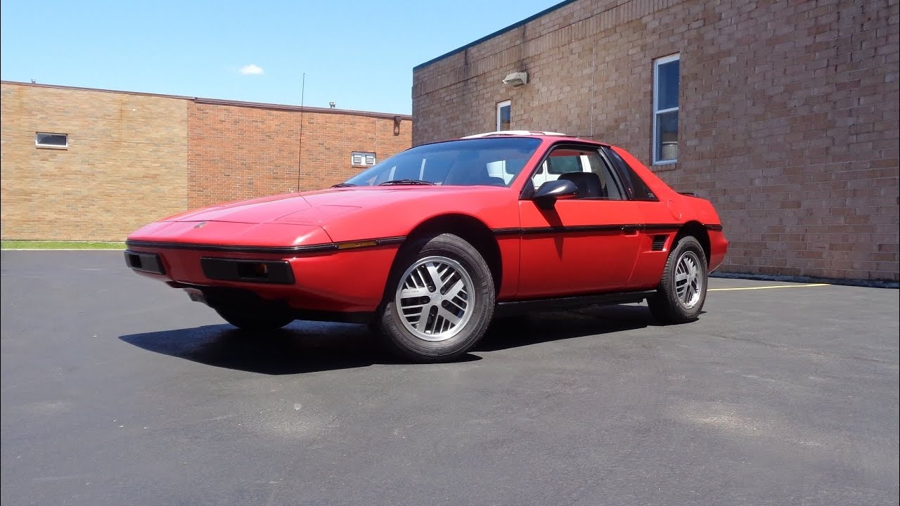1985 Pontiac Fiero SE 2M6 in Red & Engine Sounds & Ride on My Car Story with Lou Costabile