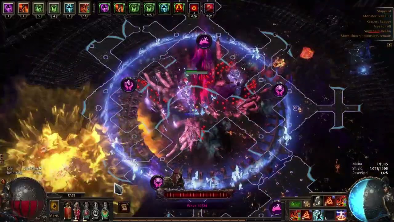 poe 3.27 RF Elementalist - Hive Fortress lv83