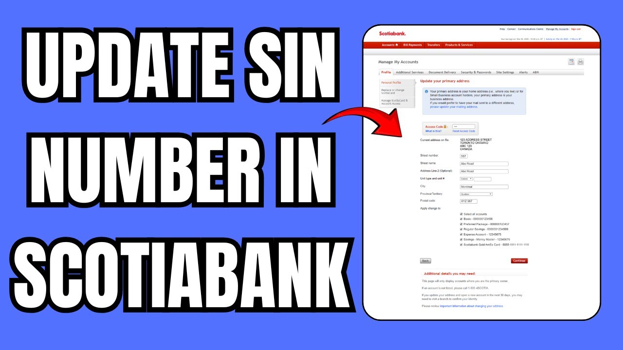 NEW! How to UPDATE SIN NUMBER in Scotiabank (FULL GUIDE)
