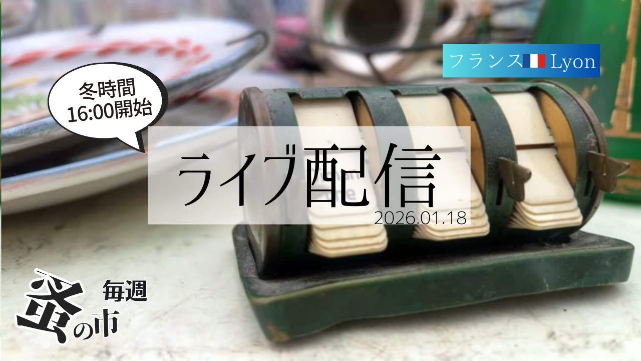 毎週蚤の市🇫🇷Lyonから 2026.01.18 Sunday Brocante in France vol.170
