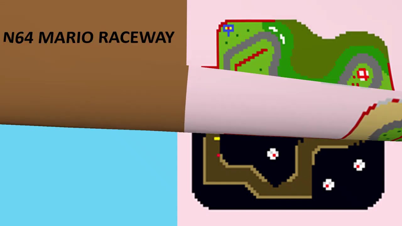 MARIO KART WII TRACKS TOP-DOWN VIEW