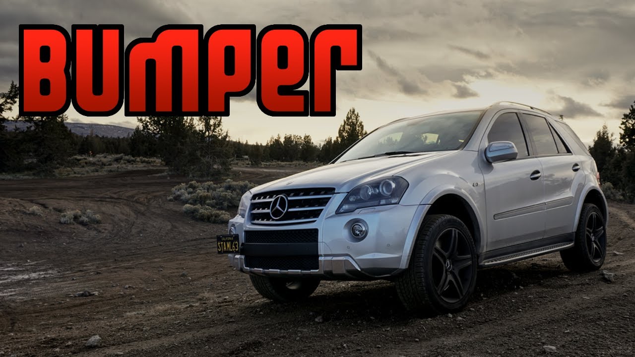 Снять передний бампер Mercedes W164 ML или GL