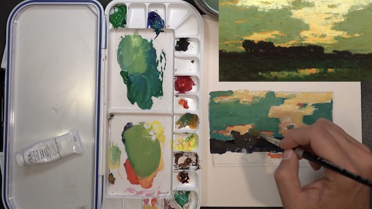 Day 28 - Charles Eaton - Twilight (Gouache)