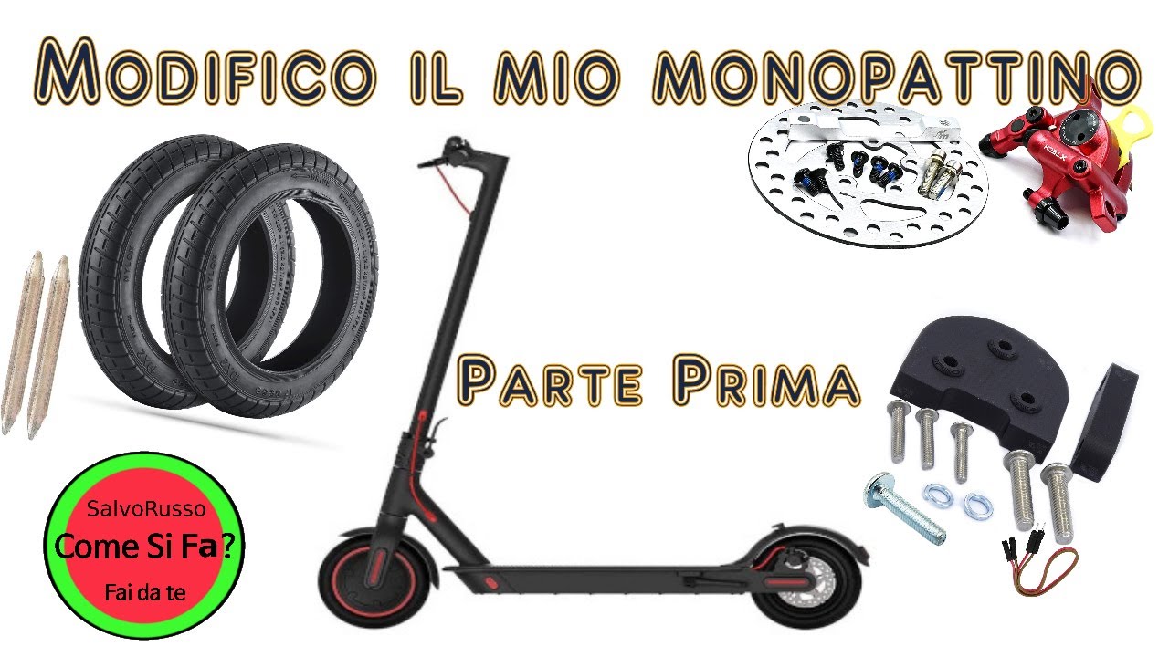 Modifico il mio monopattino Xiaomi Pro2 per migliorare la stabilita e la frenata prima parte