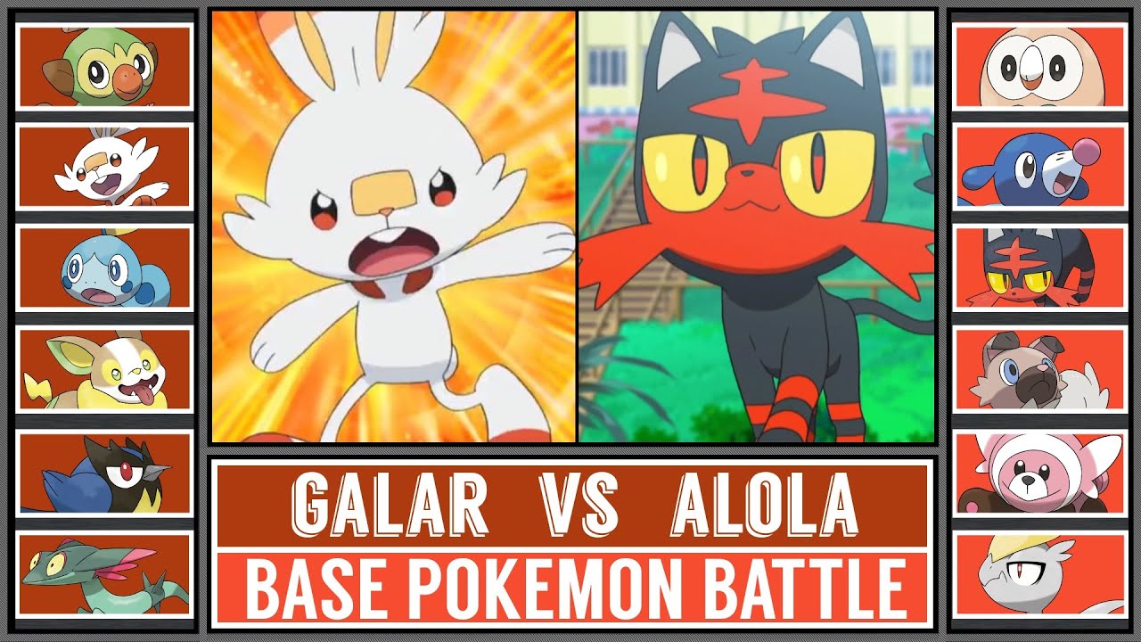 Base Pokémon Battle | ALOLA vs GALAR