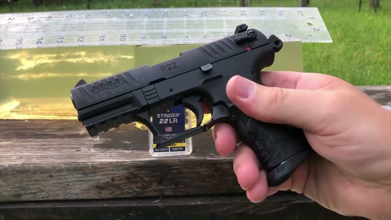 22 Вторник: Представляем Walther P22Q, а также тест баллистического геля и хронографа для CCI Sti...