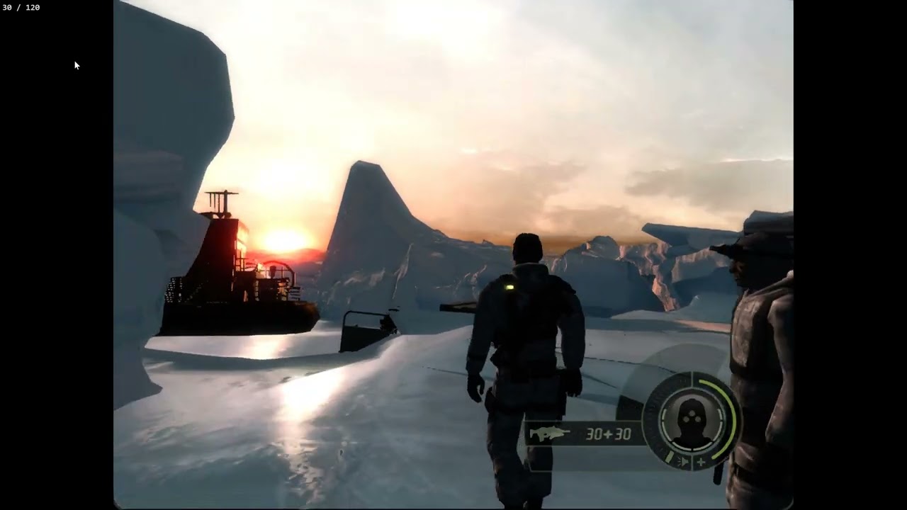 4K 120fps* - Splinter Cell Double Agent, Xbox Original version on Xemu