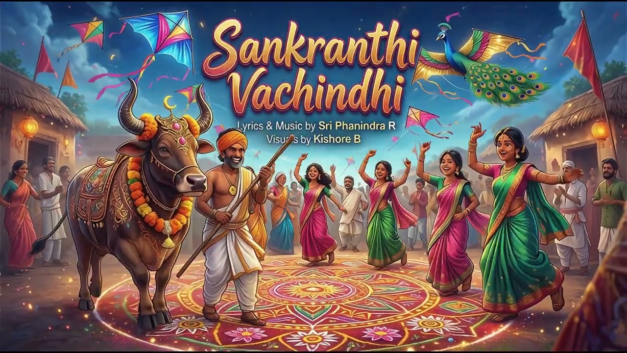 Sankranthi Vachindi | Telugu Song | Sri Phanindra R | Kishore B | Mana AI Vibes 🌾