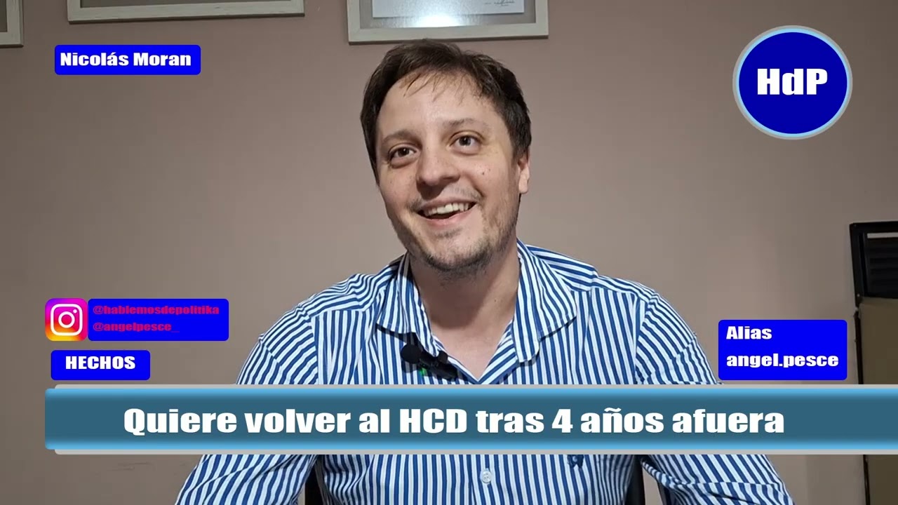 Nicol&aacute;s Mor&aacute;n encabeza la lista de concejales de Hechos.