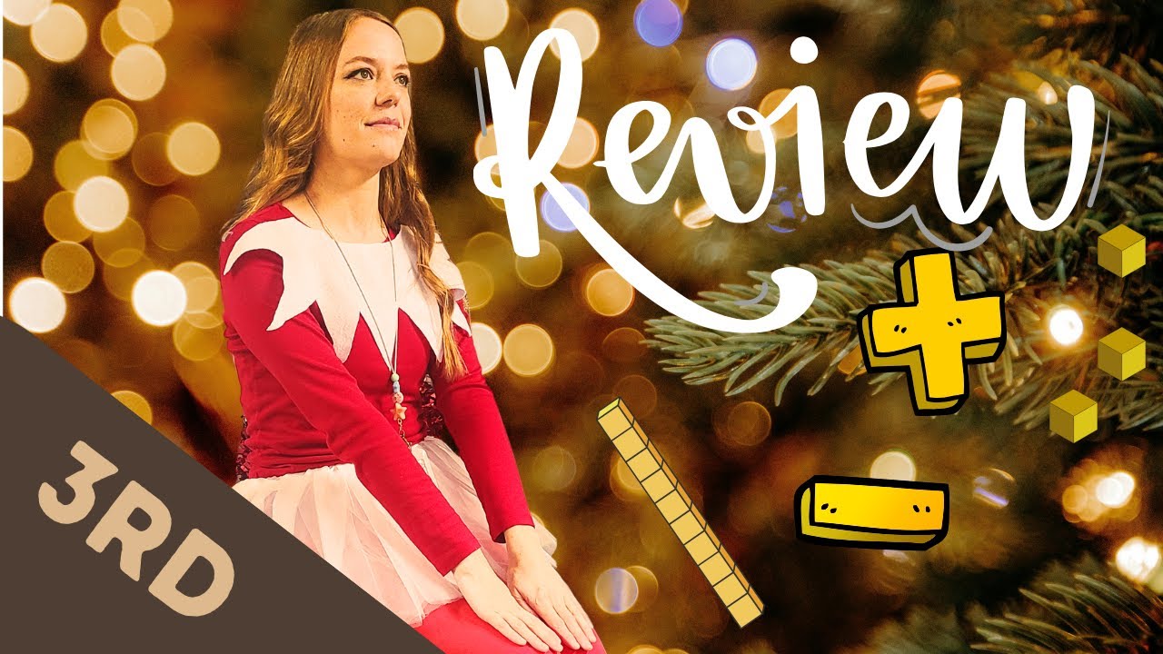 3rd Grade: MID YEAR MATH SPIRAL REVIEW [Holiday Parade Style]