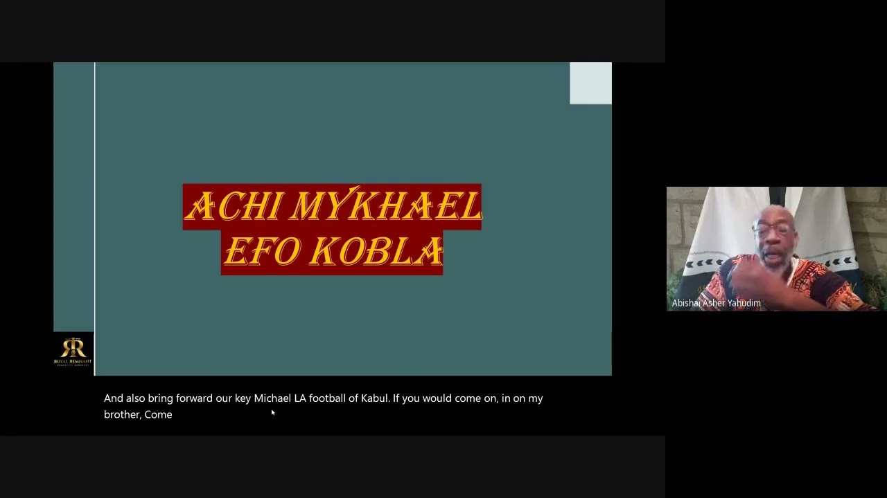 Prophetic Utterance - Achi MykhaEl Sankofa Sr.