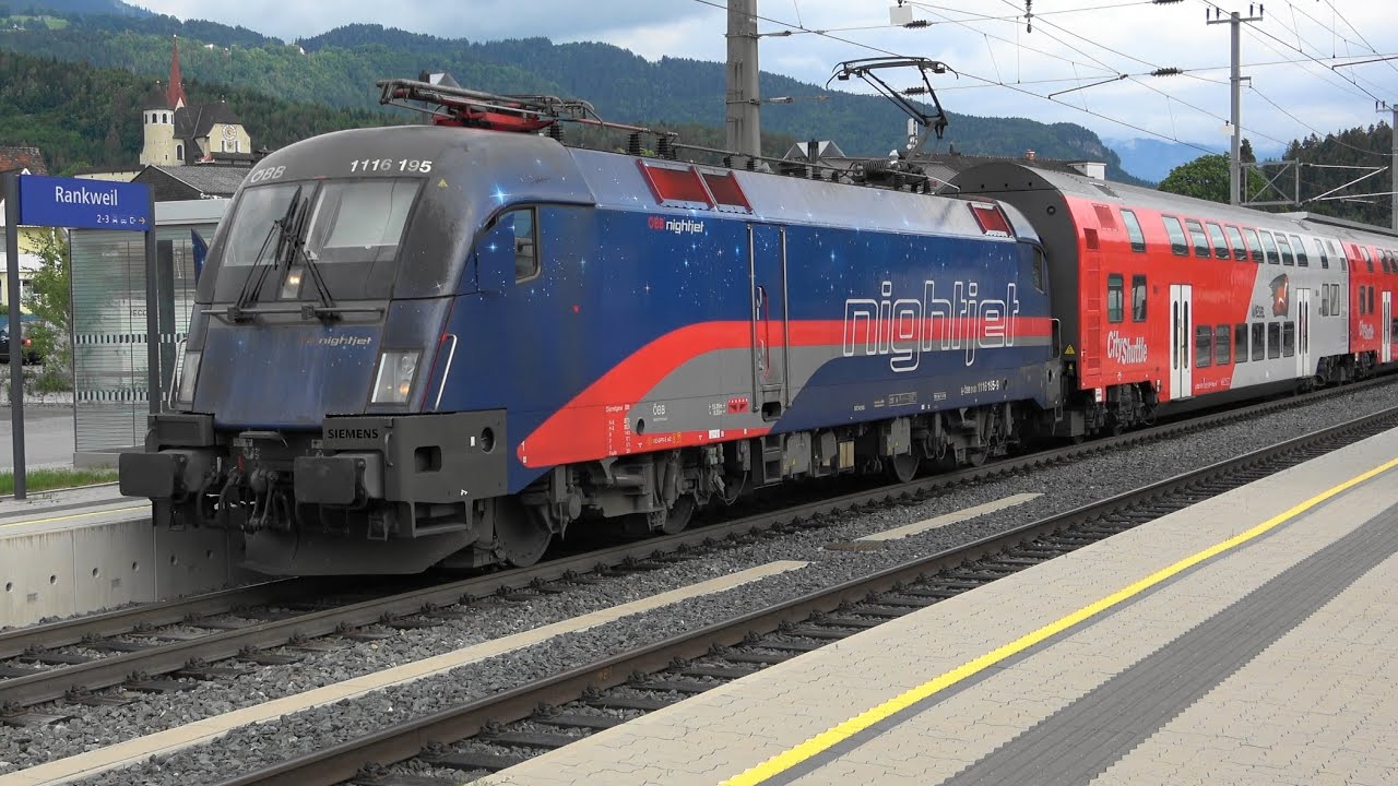 Zugbildung Spezial: ÖBB Taurus🌛 Nightjet - Lok🌟 mit CityShuttle DoSto in Vorarlberg