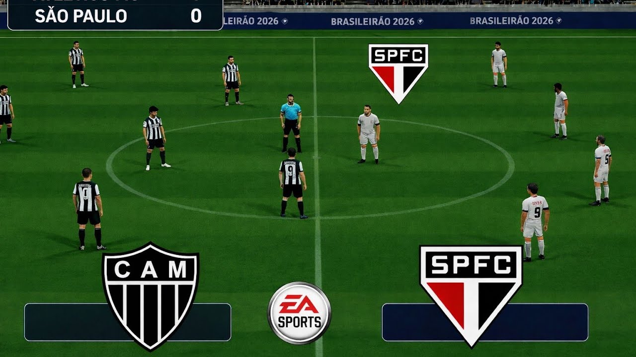 🚨 SIMULA&Ccedil;&Atilde;O DO CONFRONTO 🎮 ATL&Eacute;TICO MG X S&Atilde;O PAULO 🏆 Brasileir&atilde;o 2026