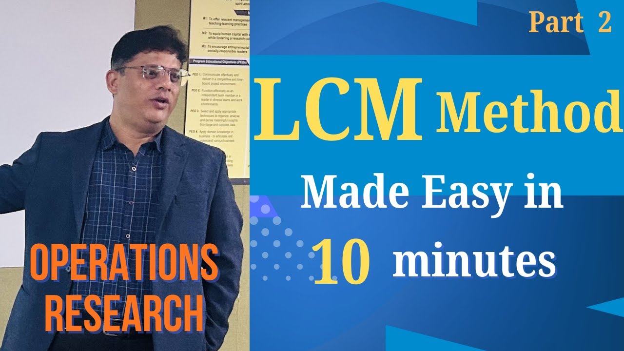 Transportation Problem using Least Cost Method (LCM) | Step-by-Step | OR