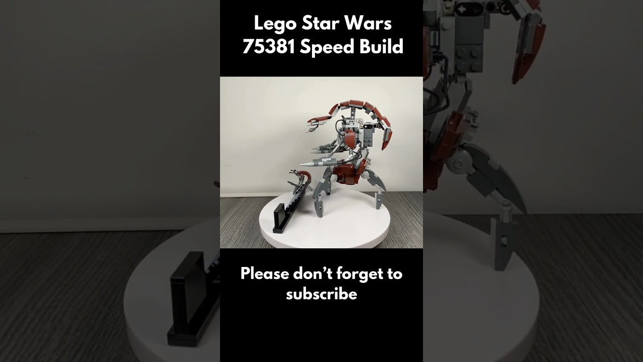 Lego Star Wars 75381 Droideka Speed Build