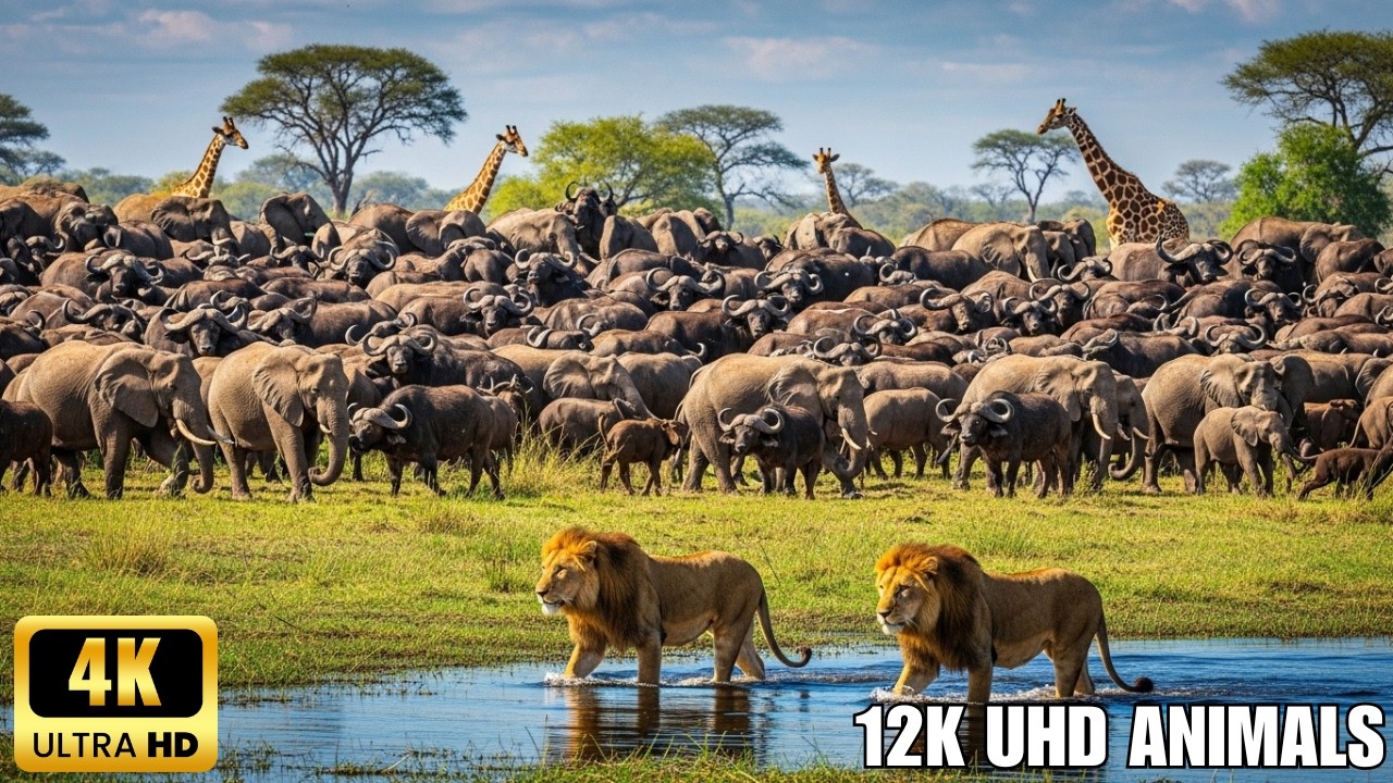 The Big Five in 4K: Lions, Elephants, Rhinos & More! | African Safari, Wildlife Adventure