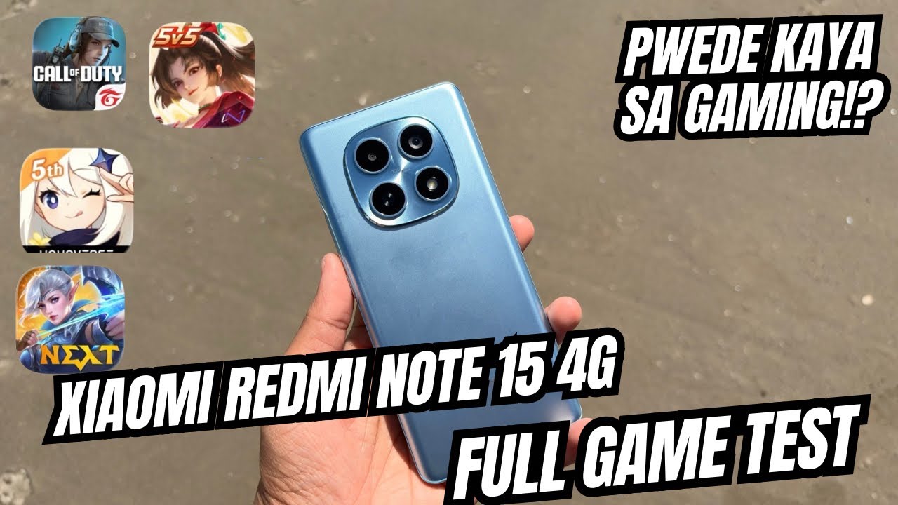 XIAOMI REDMI NOTE 15 4G FULL GAME TEST: WOW PWEDE DIN PALA ITO FOR GAMING  MALAKAS DIN!