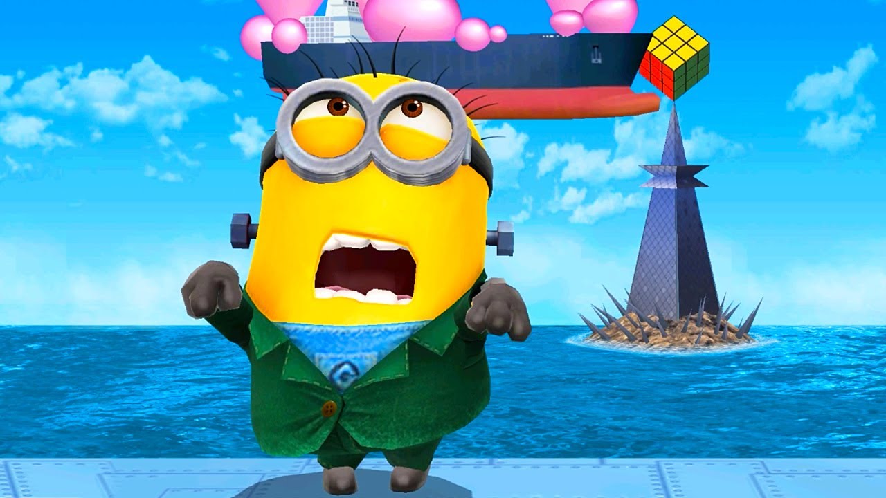 Partier and Frankenstein minions in levels 264-265 with Rocket ski props