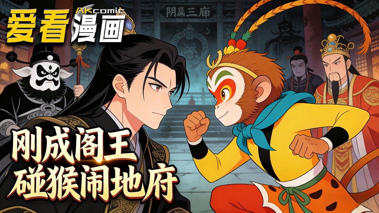 🔥【新番全集来袭】《刚成阎王，碰上猴子闹地府》 地府破败、地藏觊觎，陆长青凭系统振兴地府，九大圣、三千准圣齐出，猴子却来踢馆！！！#玄幻 #搞笑 #爱看漫画 #animation