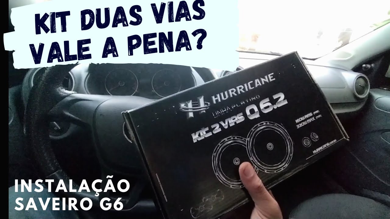 Kit duas vias hurricane na Saveiro