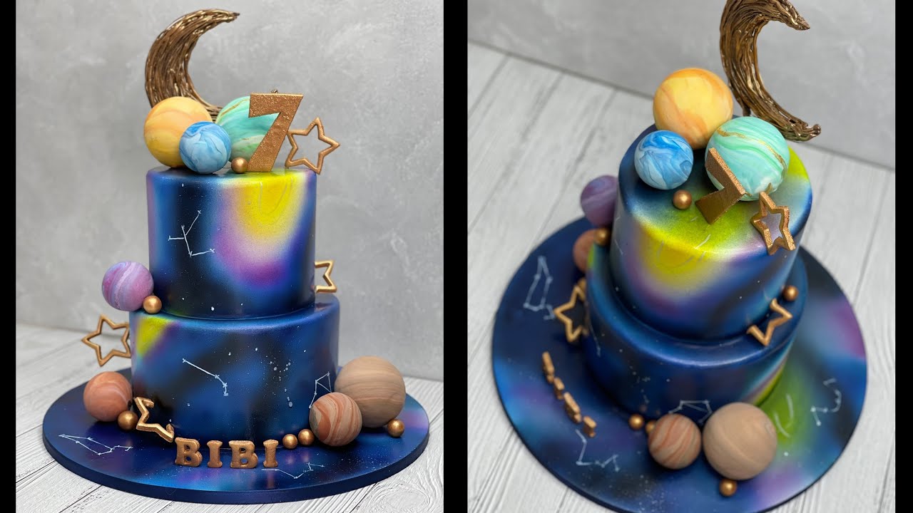 Space Galaxy Cake | Planet Cake
