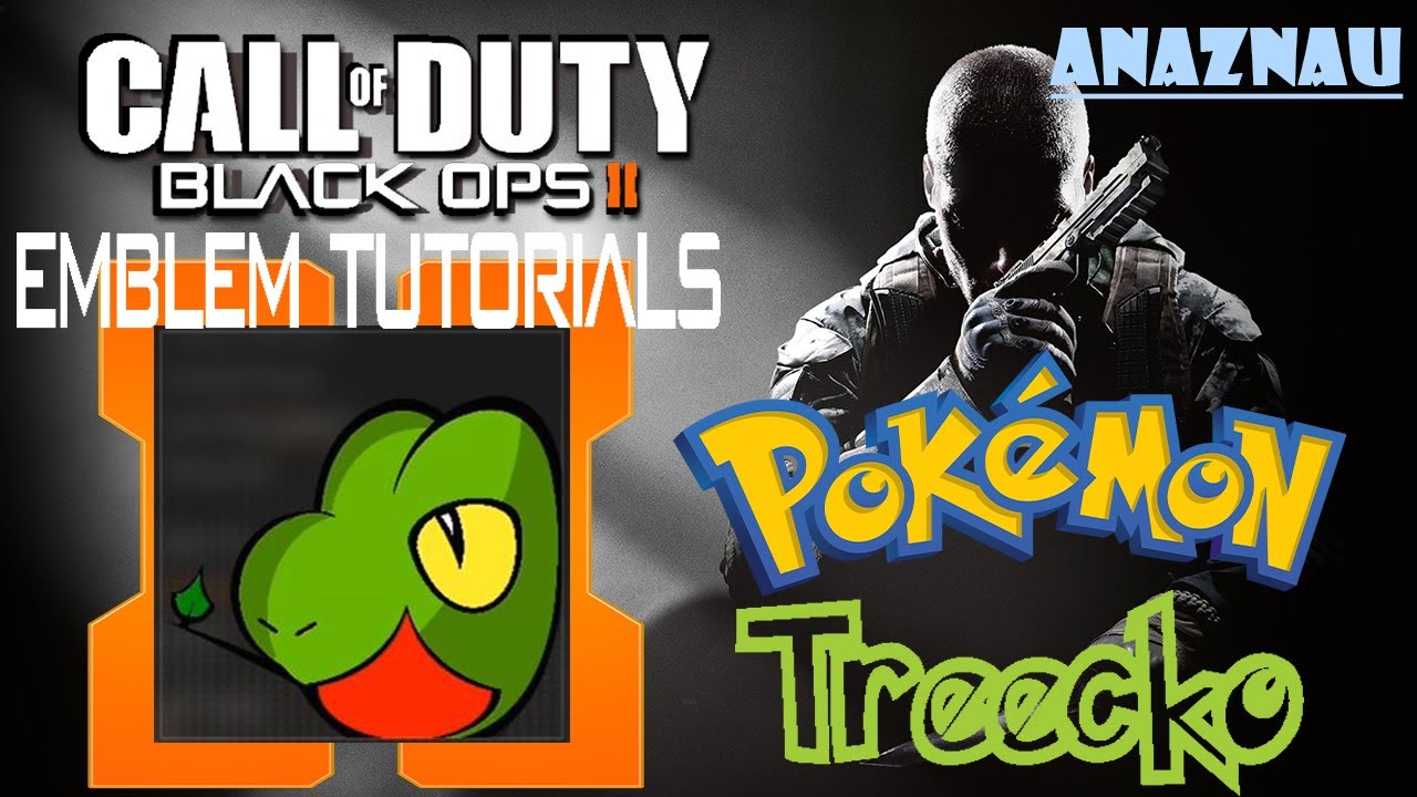 COD Black Ops 2 - Treecko (Pokemon) Emblem Tutorial