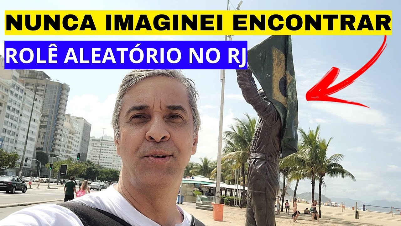 Rolê Aleatório Rio de Janeiro até a praia de Copacabana, fui de VLT e Metrô.  caminhada até a praia