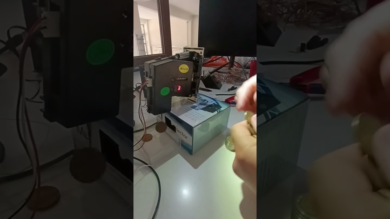 Multi coin selector elektronik çoklu para mekanizması para tanıtılması