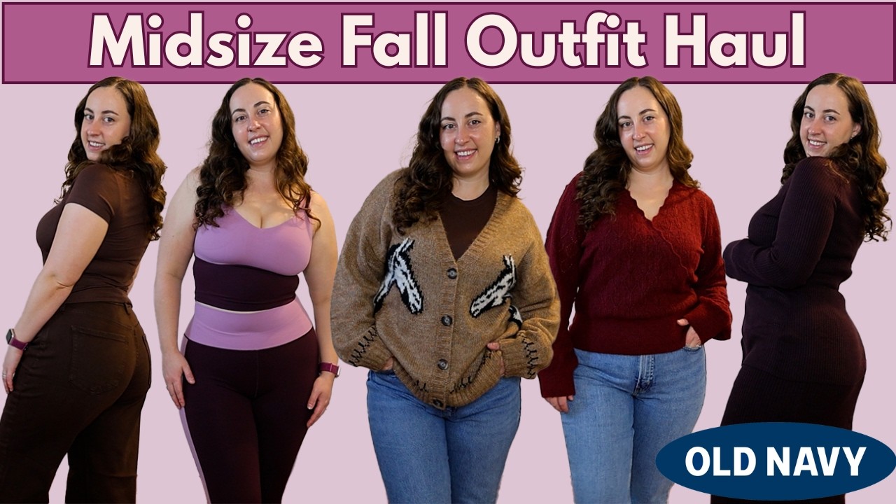 Massive Fall Old Navy Haul | Affordable Midsize Outfits for the Fall Season!