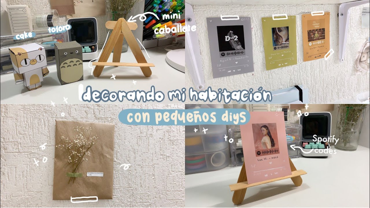 decorando mi habitación con pequeños DIY / aesthetic DIY  ft. SheinaArt