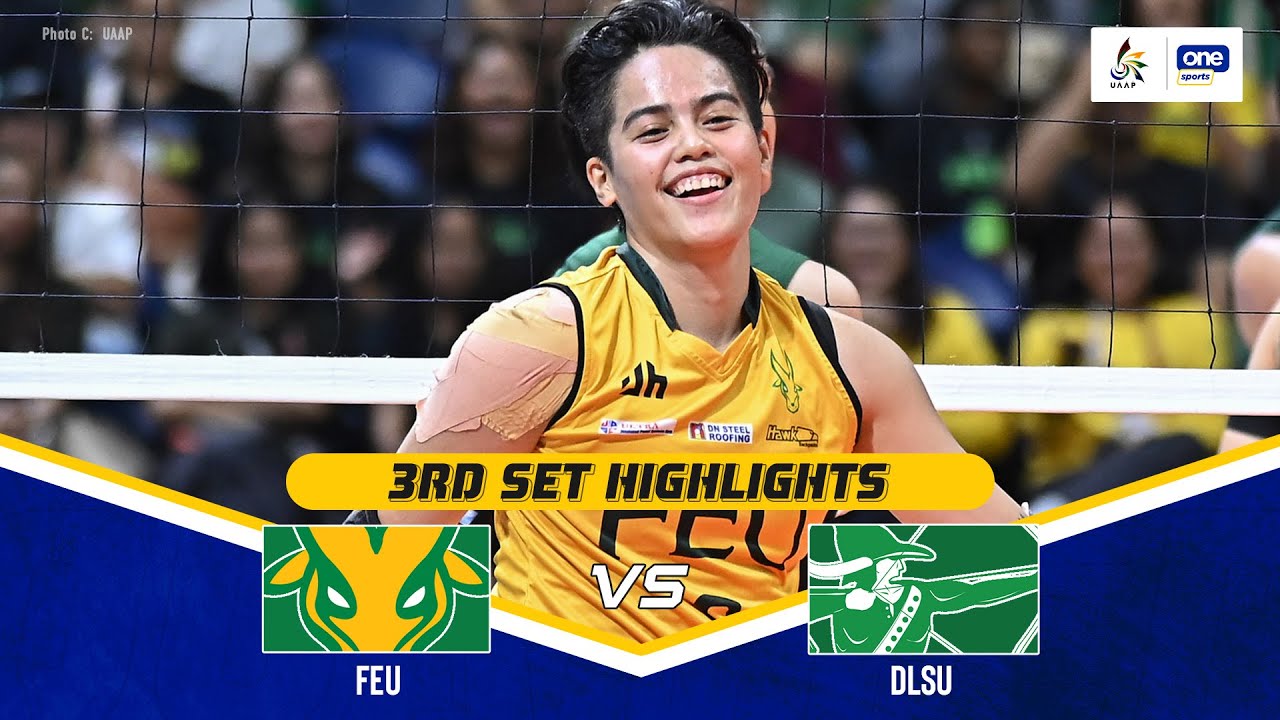 DLSU vs. FEU | SET 3 GAME HIGHLIGHTS | UAAP SEASON 87 WOMEN’S VOLLEYBALL | APRIL 26, 2025