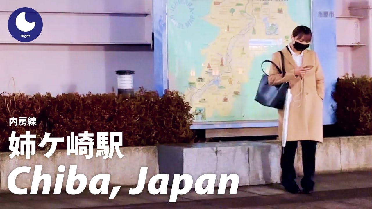 ⁴ᴷ Chiba: Anegasaki Station（姉ヶ崎駅）/ Uchibo Line : Japan Walking Tour (January, 2023)
