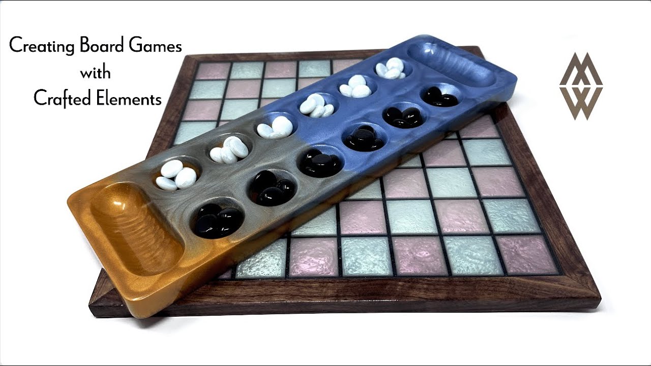 Creating Chess and Mancala Boards using Crafted Elements molds