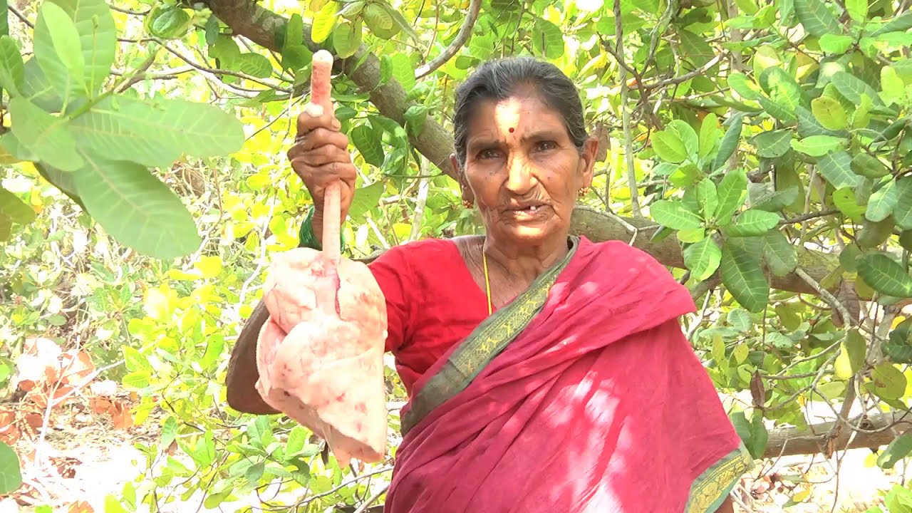 How to cook lamb lungs recipe prepared by my grandma || Goat Lungs Fry