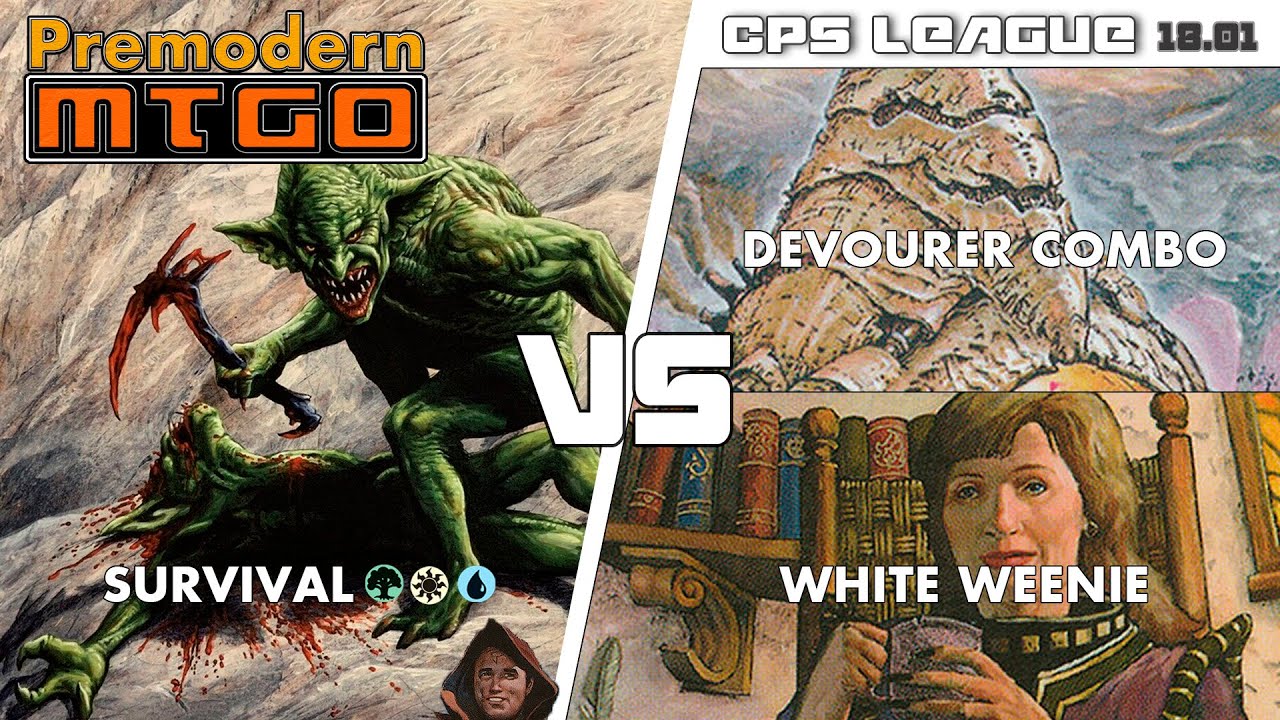 Premodern CPS League 18.01 with Treva Survival- Rnd 5 vs Devourer Pandeburst & Rnd 6 vs White Weenie