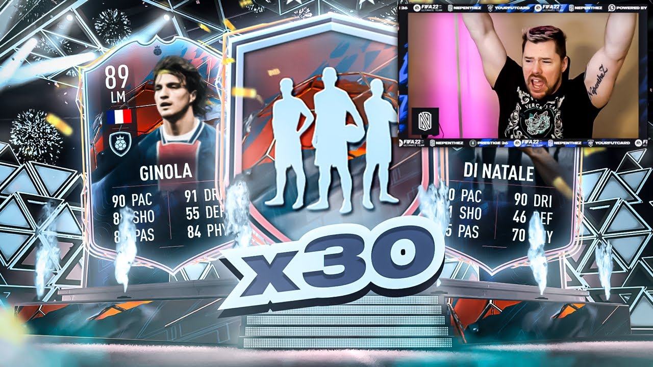WE PACK GINOLA!!! 30 x HERO UPGRADE PACKS!!! FIFA 22